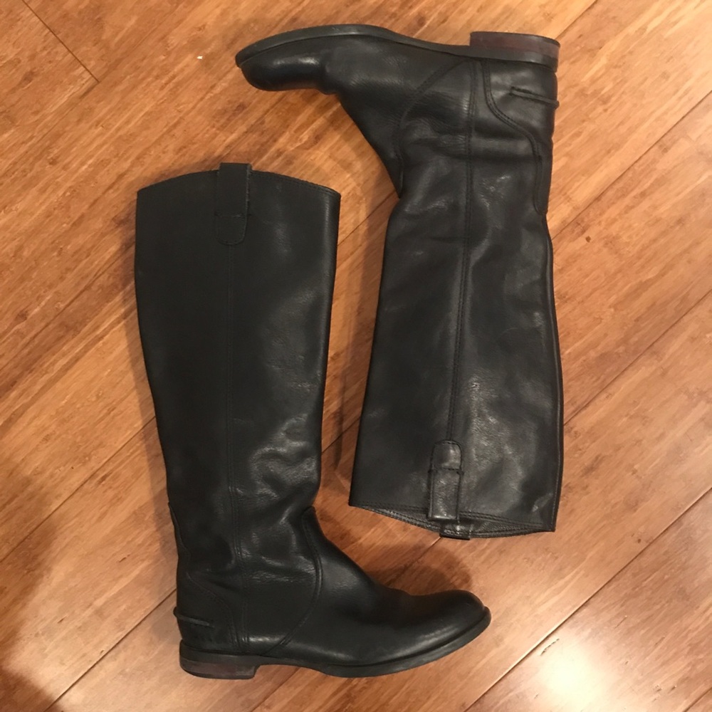 Gorgeous Madewell Archive Boots in Black Leather